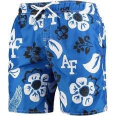 Wes & Willy Air Force Falcons Floral Volley Swim Trunks - Royal