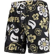 Wes & Willy Colorado Buffaloes Floral Volley Swim Trunks - Black