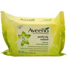 Non-Comedogenic Makeup Removers Aveeno Positively Radiant Makeup Removing Face Wipes 25-pack