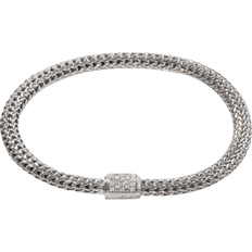 John Hardy Classic Chain Bracelet Medium - Silver/Diamond