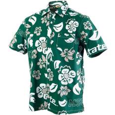 Wes & Willy Michigan State Spartans Floral Button-Up Shirt - Green