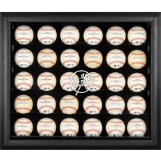 Fanatics New York Yankees Logo Black Framed 30-Ball Display Case