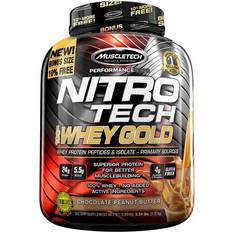 Strawberry Protein Powders Muscletech Nitro Tech, 100% Whey Gold, Strawberry Shortcake 921g