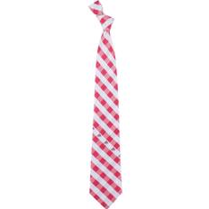 Pink Ties Eagles Wings Ohio State Buckeyes Woven Checkered Tie - Scarlet/Gray
