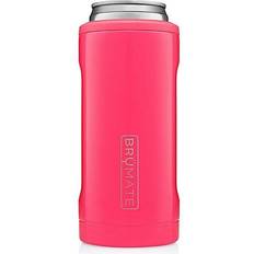 Pink Bottle Coolers BruMate Hopsulator Slim Insulated Can Bottle Cooler
