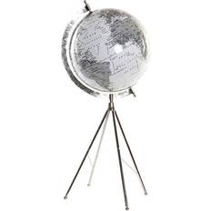 Dkd Home Decor Globe White Metal Plastic (27 x 25 x 61 cm) Globe