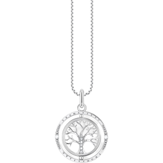 Thomas Sabo Women Necklaces Thomas Sabo Tree of Love Necklace - Silver/Transparent