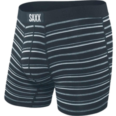 Stripes Men's Underwear Saxx Vibe Boxer Brief - Black Coast Stripe