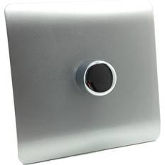 Silver Electrical Outlets & Switches Trendi Switch Single 120 Watt LED Dimmer in Silver