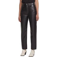 Leather Imitation Trousers Agolde Recycled Leather Fitted 90's Pants - Detox