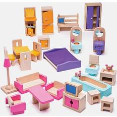 Joules Clothing Wooden Dolls Furniture Set