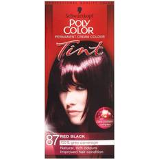 Schwarzkopf Poly Color Red Black 87 Permanent Hair Dye wilko