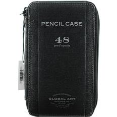 Canvas Pencil Cases black holds 48 pencils