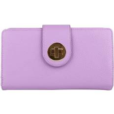 Buxton Solid Pebbled Boxed Super Organizer Wallet - Lilac