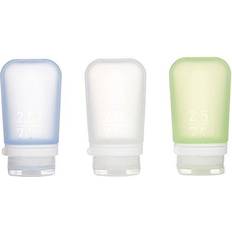 Transparent Water Bottles GoToob+ Medium Squeezable Travel Water Bottle 3pcs 0.0739L