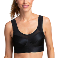 Non-Padded Clothing Miss Mary Cotton Simplex Activity Bra - Black