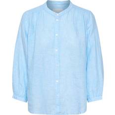 Part Two Persille Long Sleeve Shirt - Dusk Blue Chambrey