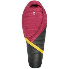 Sierra Designs Women's Cloud 20 Degree Sleeping Bag Sangria/Yellow/Peat Regular