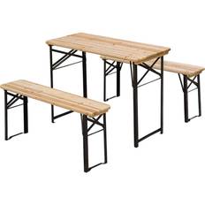 Picnic Tables Garden & Outdoor Furniture OutSunny Picnic Table 840-022 Steel
