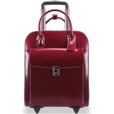 Red Briefcases McKlein Uptown Wheeled Laptop Briefcase 15" - Red