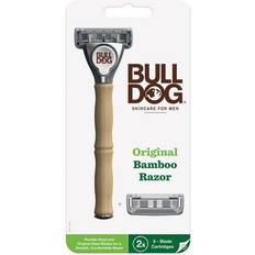 Bulldog Original Bamboo Razor + 2 Cartridges