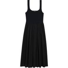 Theory Gloss Midi Dress - Black
