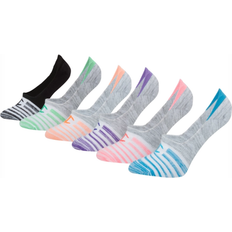 Stripes Socks Champion Women's Performance Invisible Liner Socks 6-pack - Grey Heather/White