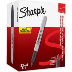 Grey Pencils Sharpie Permanent Marker Fine Black (36 Pack)