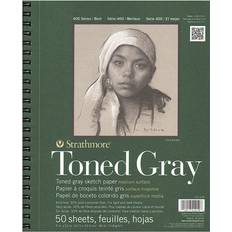 Strathmore 400 Series Toned Sketch Paper Pads (Wirebound) gray 9 in. x 12 in. 50 sheets