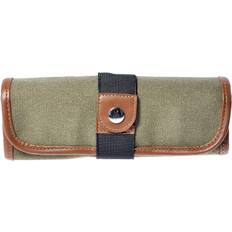 Green Pencil Case Canvas Pencil Roll-Up olive