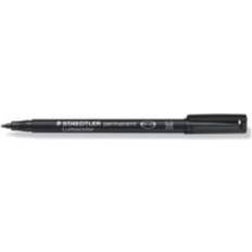 Staedtler Lumocolour Permanent Medium Pen (Pack of 10) Black