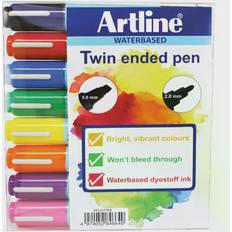 Artline 2-in-1 Flipchart Marker Assorted (8 Pack)