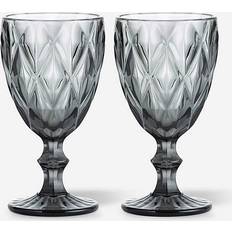 Grey Wine Glasses Ravenhead Gemstone Set Of 2 Wine Wine Glass 32cl