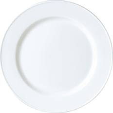 Silver Dishes Steelite Simplicity White Slimline Plates 230mm (Pack of 24) Dinner Plate 24pcs