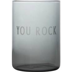 Design Letters Drinking Glasses Design Letters favourite 35 cl You rock-black Drinking Glass