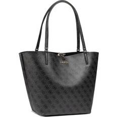 Buckle Totes & Shopping Bags Guess Alby 4g Logo Shopper Bag - Black