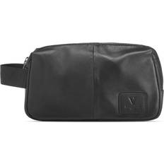 Black - Leather Toiletry Bags & Cosmetic Bags Vittorio Washbag - Black