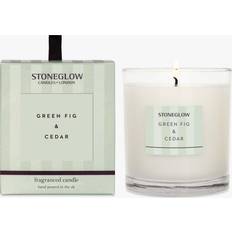 Stone Scented Candles Stoneglow Modern Classics Green Fig & Cedar Green Scented Candle