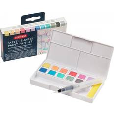 Silver Water Colours Derwent Pastel Shade Paint Pan Set Set of 12, Assorted Colors