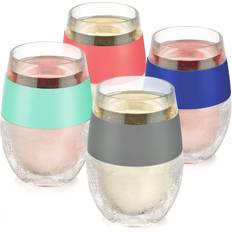Non-Slip Glasses Host Wine Freeze Cool Tumbler 25.1cl 4pcs