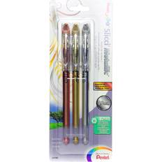 Pentel Slicci Extra Fine Metallic Gel Pens assorted pack of 3