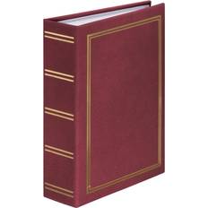 Red Photo Albums Hama "London" Slip-in Album for 100 Photos w. a Size of 13x18 cm Bordeaux
