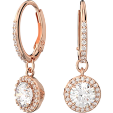 Transparent Earrings Swarovski Constella Drop Earrings - Rose Gold/Transparent