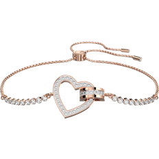 Swarovski Lovely Heart Bracelet - Rose Gold/Transparent