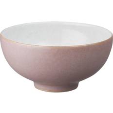 Denby Impression Pink Rice Pink and White Soup Bowl