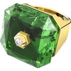 Swarovski Numina Octagon Cut Ring - Gold/Green/Transparent