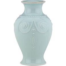 Lenox French Perle Bouquet Ice Blue Vase