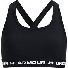 Underwear Children's Clothing Under Armour Girl's Crossback Sports Bra - Black/White (1369971-001)