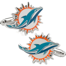 Cufflinks Inc Miami Dolphins Cufflinks - Silver/Multicolour