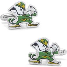 Cufflinks Inc Notre Dame University Fighting Leprechaun Cufflinks - Silver/Green
